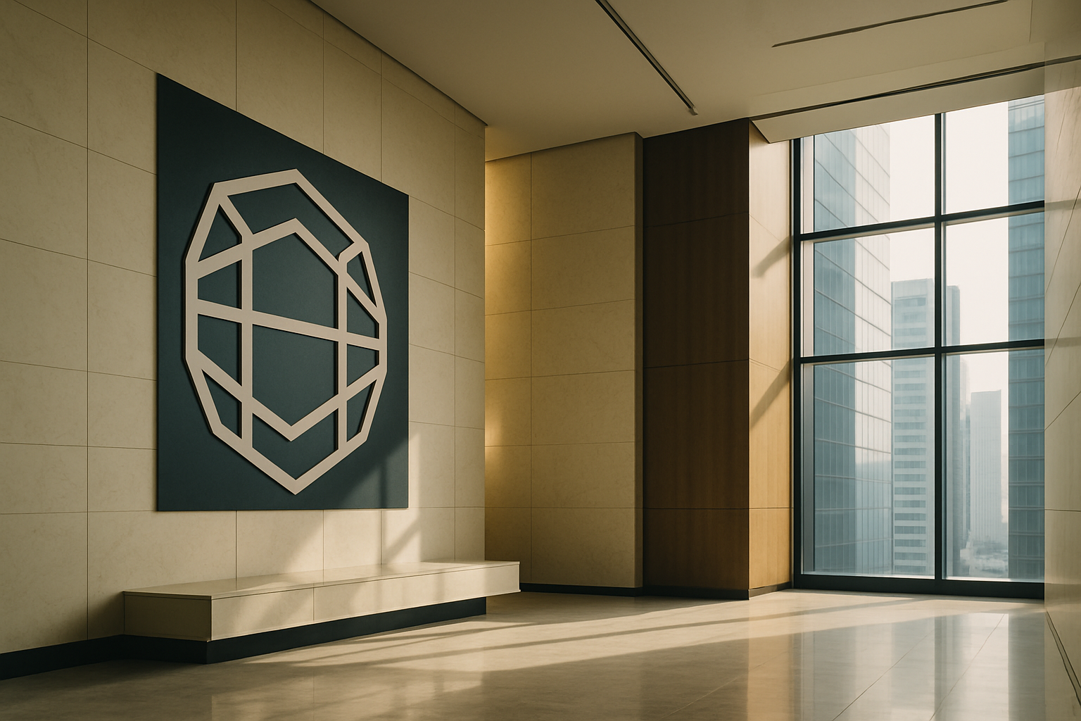 Elegant corporate architecture representing data security and professional integrity