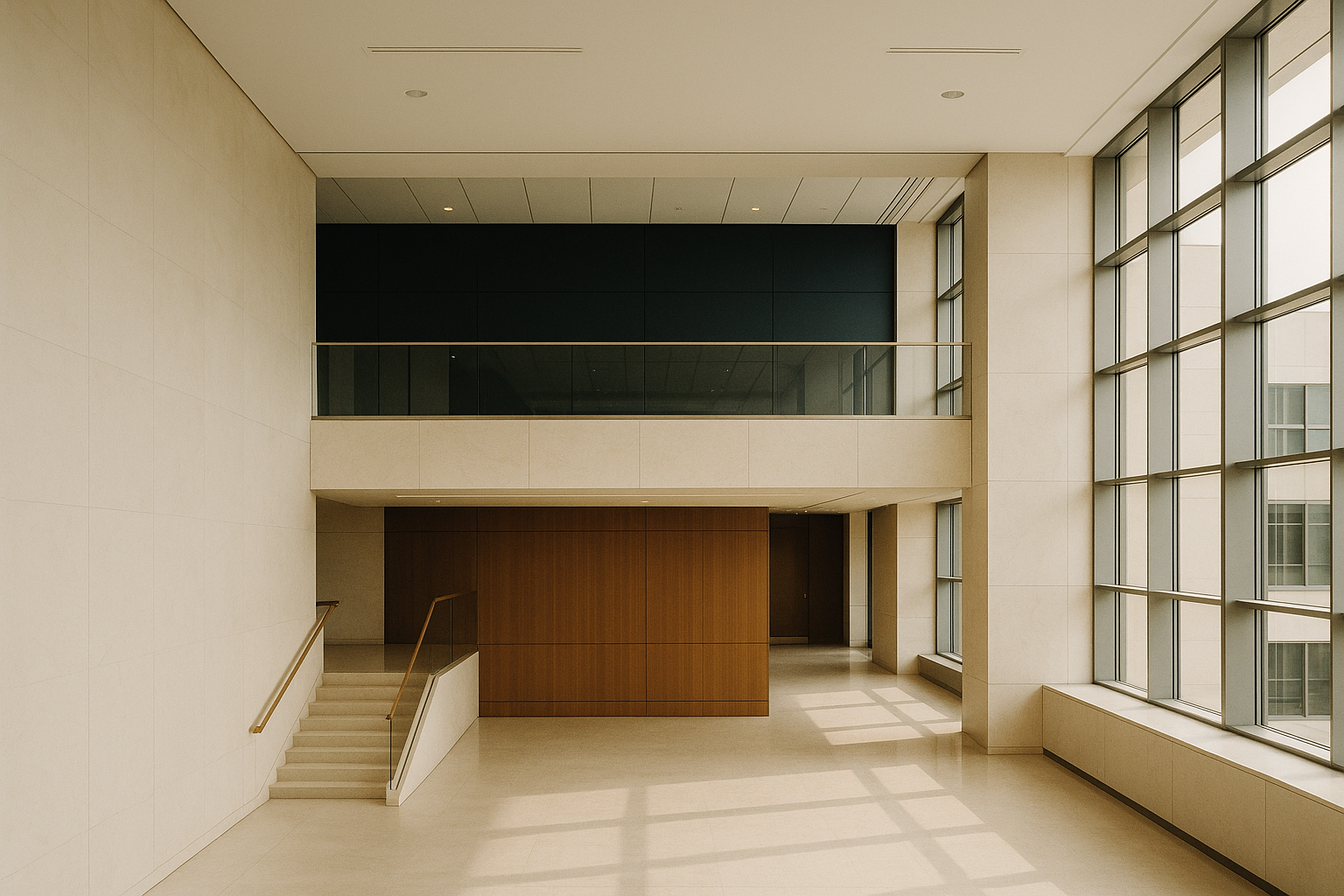 Professional insurance office environment